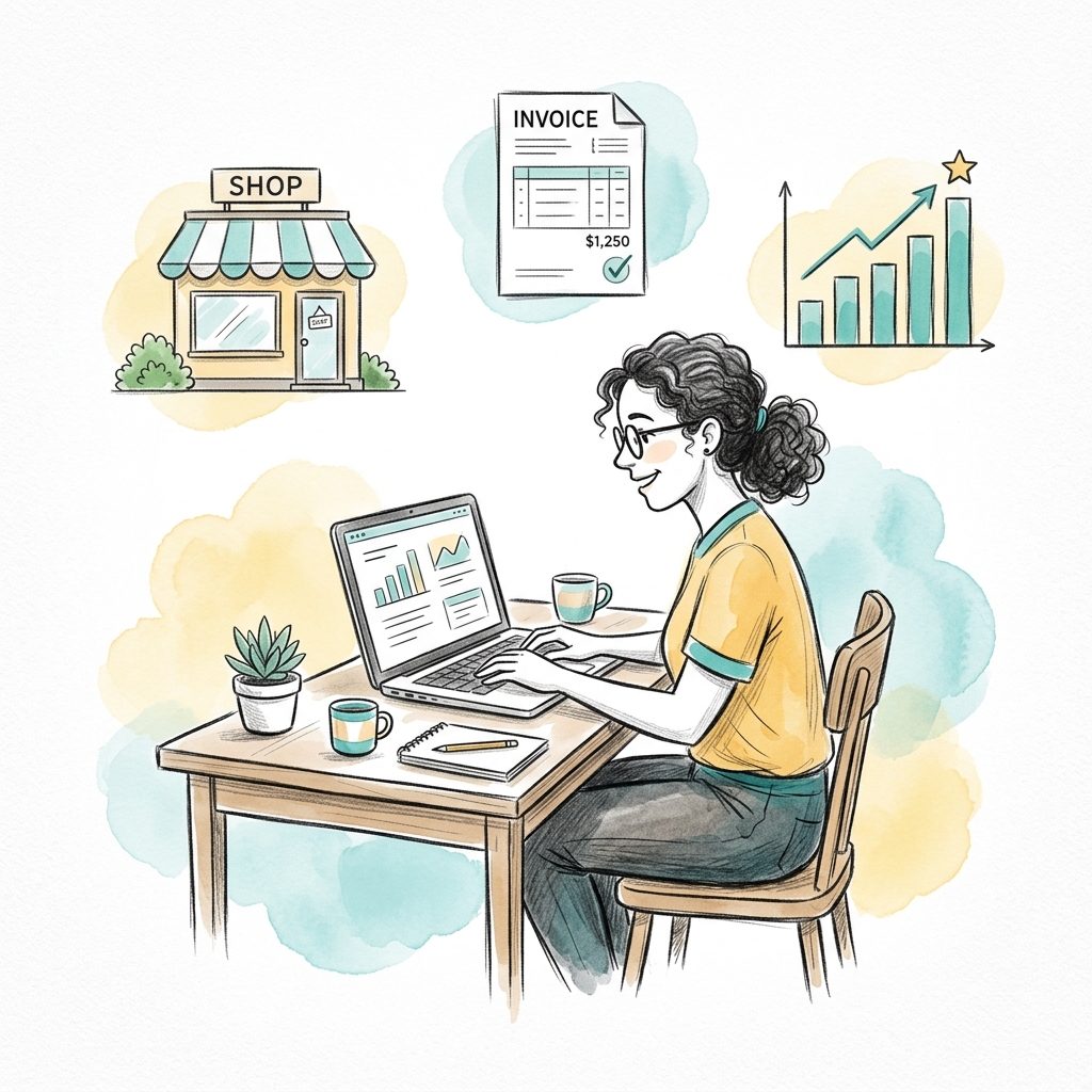 GST Registration Editorial Illustration
